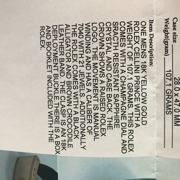 Rolex Cellini Prince 18k Gold - One of a kind! - Picture 3 of 15